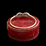 Victorian Diamond Love Knot Bangle