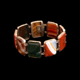Early Victorian Agate & Jasper Specimen Bracelet