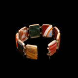 Early Victorian Agate & Jasper Specimen Bracelet