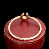 Late 19th Century Austrian Diamond Horseshoe Expandable Bangle