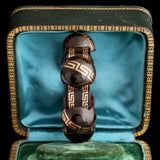 Victorian Greek Key Pique Bangle