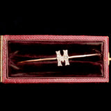 Victorian Diamond "M" Expandable Bangle