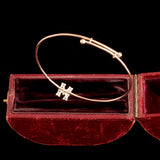 Victorian Diamond "M" Expandable Bangle