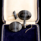 Victorian Agate Fly Earrings