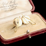 Victorian Enamel, Ruby & Diamond Star Earrings