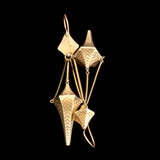 Gothic Revival Stylized Urn Earrings
