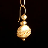 Etruscan Revival Granulated Earrings