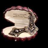 Victorian Scalloped Drop Pique Earrings