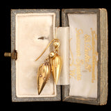 Victorian Etruscan Style Petite Torpedo Earrings