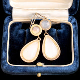 Early 19th Century Dutch Chalcedony Drop Earrings