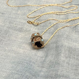 Pearl and Turquoise Barrel Slide Necklace