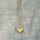 3 Opal Tetris Corner Slide Necklace