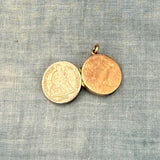 1876 Dime Locket in Gold