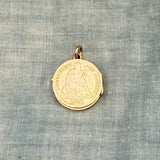 1876 Dime Locket in Gold