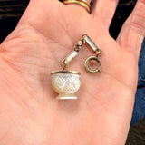 Mother of Pearl Basket Charm