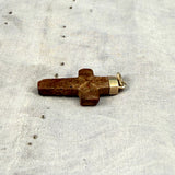 Staurolite "Fairy Cross" Gold Pendant
