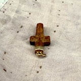 Staurolite "Fairy Cross" Gold Pendant