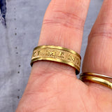 "Forget Me Not" Brass Ring