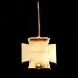 Early Victorian "Souvenir" Maltese Cross Brooch