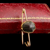 Egyptian Revival Scarab Safety Pin