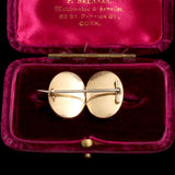 Georgian Micro Ivory Double Locket Brooch