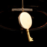 Victorian "ND" Monogram Concealed Key Locket