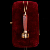 Victorian Jasper & Citrine Gavel Necklace