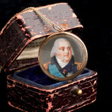 Georgian Louis XVIII Miniature Portrait Locket