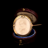 Victorian Cameo & Photo Mourning Brooch/Pendant