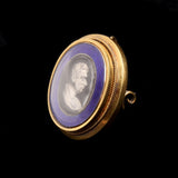 Victorian Cameo & Photo Mourning Brooch/Pendant