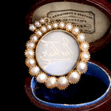 Georgian Pearl Locket with Victorian "Mother" Dedication