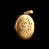 Victorian Dog Portraits Diamond Garter Locket