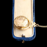 Victorian Double Sided Enamel Bird Locket