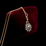 Georgian Garnet & Diamond Halley's Comet Necklace