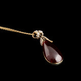 Mid Victorian Diamond & Garnet Pendant