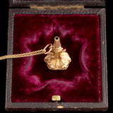 Georgian Amethyst "L" Cipher Watch Key & Seal Necklace