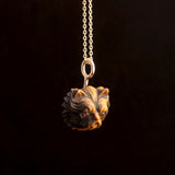 Victorian Tiger's Eye Pekingese Necklace