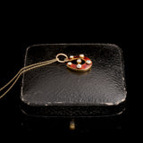 Victorian Diamond & Enamel Horseshoe Necklace