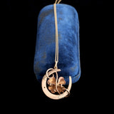 Victorian Lucky Clover & Horseshoe Necklace