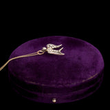 Victorian Rose Cut Diamond Bird Necklace