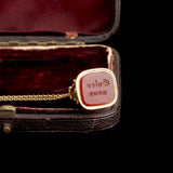 Georgian Tricolor Gold Seal "Entre nous" Necklace