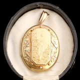 Aesthetic Movement Bird & Butterfly Honorific Locket
