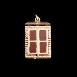 Victorian Onyx & Carnelian Window Locket