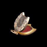 Gold Rush Era Gold in Quartz Horseshoe Locket