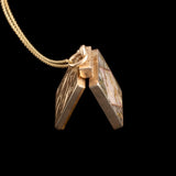 Victorian Gold in Quartz "PES" Monogram Locket