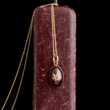 Victorian Star-Set Diamond & Garnet Necklace