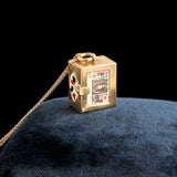 Retro Deck of Cards Charm Necklace