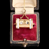 Late Victorian Perpetual Calendar Fob Necklace