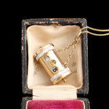 Late Victorian Perpetual Calendar Fob Necklace