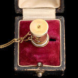 Late Victorian Perpetual Calendar Fob Necklace
